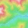 Topografische kaart Progno, hoogte, reliëf