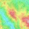 Topografische kaart Oberthiergrub, hoogte, reliëf