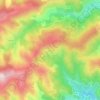 Topografische kaart La Batie, hoogte, reliëf