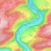 Topografische kaart Tilff, hoogte, reliëf
