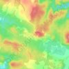 Topografische kaart Masmolène, hoogte, reliëf