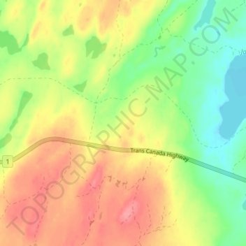 Topografische kaart Monchy, hoogte, reliëf