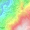 Topografische kaart Pardelhas, hoogte, reliëf