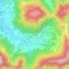 Topografische kaart Dossello, hoogte, reliëf