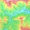 Topografische kaart Tre Fiumi, hoogte, reliëf