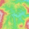 Topografische kaart Poroma, hoogte, reliëf