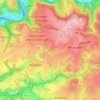 Topografische kaart Krähwinkel, hoogte, reliëf
