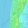 Topografische kaart Egmond aan Zee, hoogte, reliëf