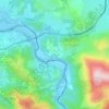 Topografische kaart Biriatou, hoogte, reliëf