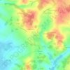 Topografische kaart La Croix, hoogte, reliëf