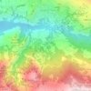 Topografische kaart Castañar de Güéjar Sierra, hoogte, reliëf