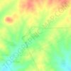 Topografische kaart Khirbat adh Dhi'b, hoogte, reliëf