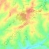Topografische kaart La Jambuère, hoogte, reliëf