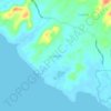 Topografische kaart Angeles, hoogte, reliëf