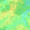 Topografische kaart Landal Dwergter Sand, hoogte, reliëf