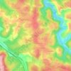 Topografische kaart Paloque, hoogte, reliëf