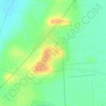 Topografische kaart Taftanaz, hoogte, reliëf