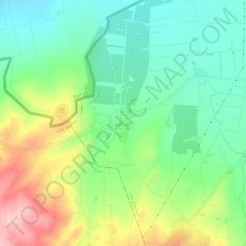 Topografische kaart Kafr Hom, hoogte, reliëf