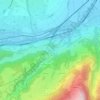 Topografische kaart Volderwald, hoogte, reliëf