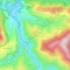 Topografische kaart Lastes, hoogte, reliëf