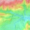 Topografische kaart Le Petit Tournon, hoogte, reliëf