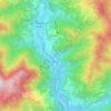 Topografische kaart Pregalleno, hoogte, reliëf