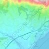 Topografische kaart Altea la Vella, hoogte, reliëf