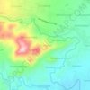 Topografische kaart Cikananga, hoogte, reliëf