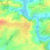 Topografische kaart La Métairie des Landes, hoogte, reliëf
