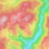 Topografische kaart Urberg, hoogte, reliëf