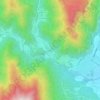 Topografische kaart Valoje, hoogte, reliëf