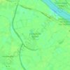Topografische kaart Emmericher Eyland, hoogte, reliëf