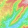 Topografische kaart Magny Maubert, hoogte, reliëf