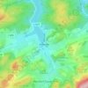 Topografische kaart Amecke, hoogte, reliëf