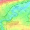 Topografische kaart Tiefurt, hoogte, reliëf