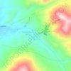 Topografische kaart Antequera, hoogte, reliëf