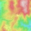 Topografische kaart Pré du Massé, hoogte, reliëf