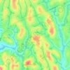 Topografische kaart Bafou Chefferie, hoogte, reliëf