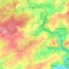 Topografische kaart Biwisch, hoogte, reliëf