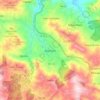 Topografische kaart Adjuntas, hoogte, reliëf
