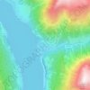 Topografische kaart Graun im Vinschgau, hoogte, reliëf