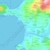 Topografische kaart Gaifar, hoogte, reliëf