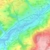Topografische kaart La Petite Palud, hoogte, reliëf