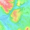 Topografische kaart La Barrière, hoogte, reliëf
