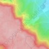 Topografische kaart La Côte Gaucher, hoogte, reliëf