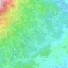 Topografische kaart Cereie, hoogte, reliëf
