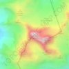 Topografische kaart Piz Kesch, hoogte, reliëf