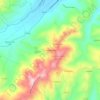 Topografische kaart Fonte d'Ercole, hoogte, reliëf