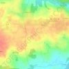 Topografische kaart Couabot, hoogte, reliëf
