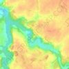 Topografische kaart Équillemont, hoogte, reliëf